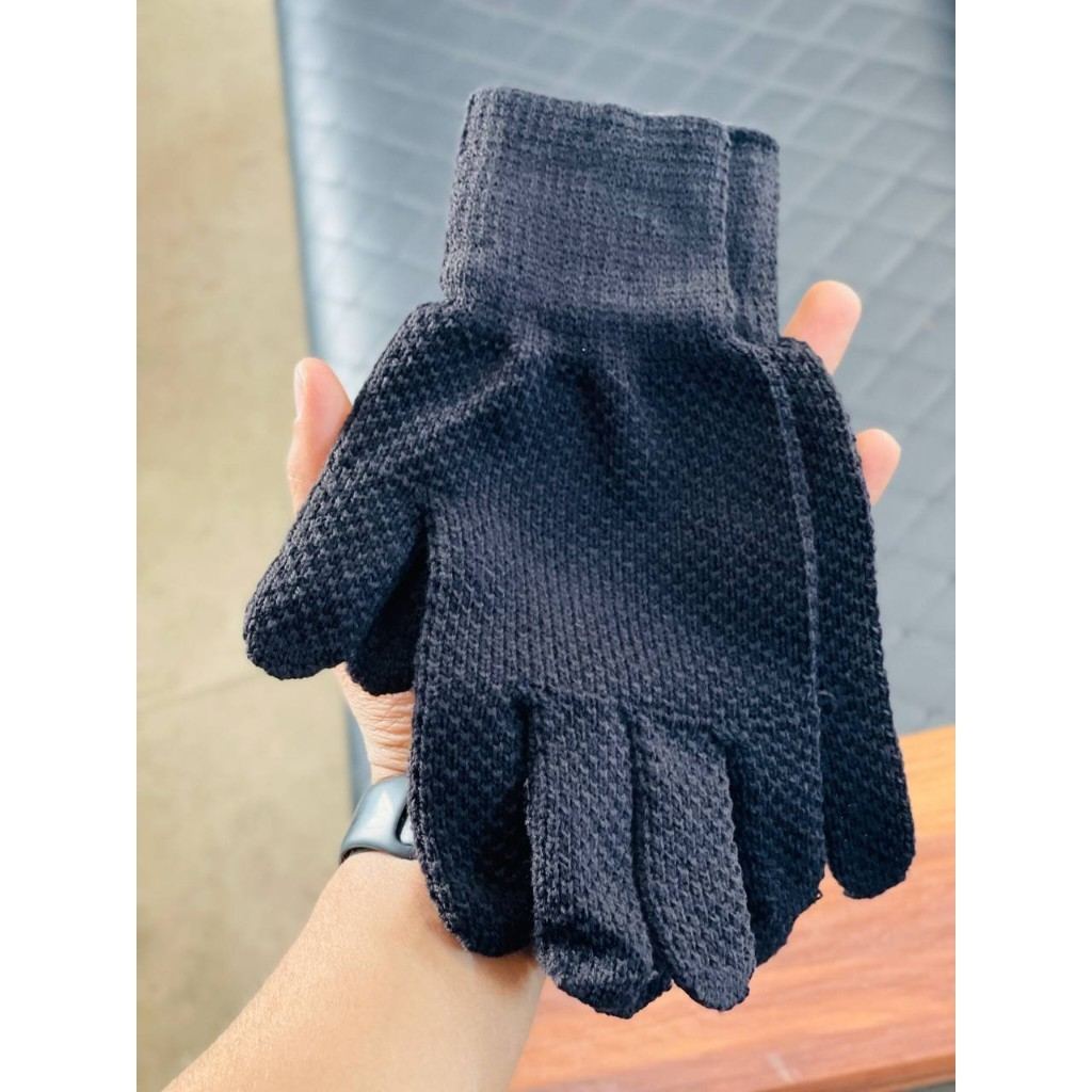 دستکش زمستانی مشکی کاموا